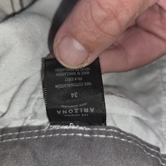 Men's Plaid Shorts in Black and White - Picture 3 of 4